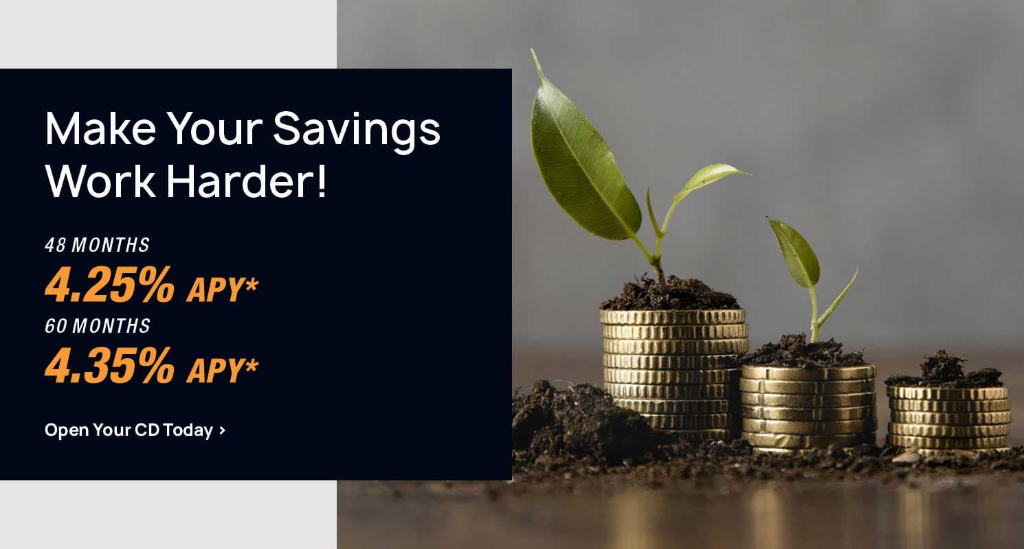 Lock in a great Certificate of Deposit rate!